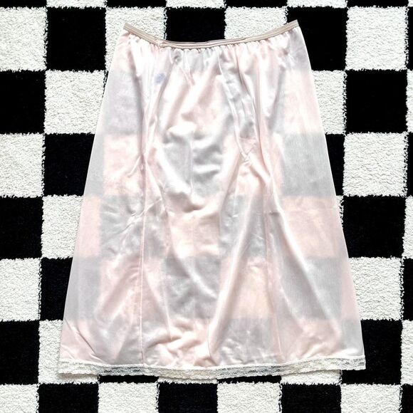 Vintage 1960s Pink Slip Skirt S - Picture 2 of 4
